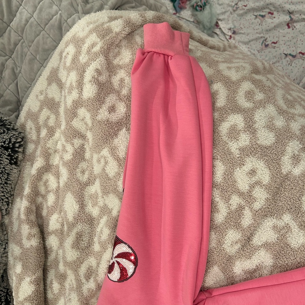 Simply Southern Vibrant Pink Christmas Sweatshirt. Never worn. - Picture 8 of 9